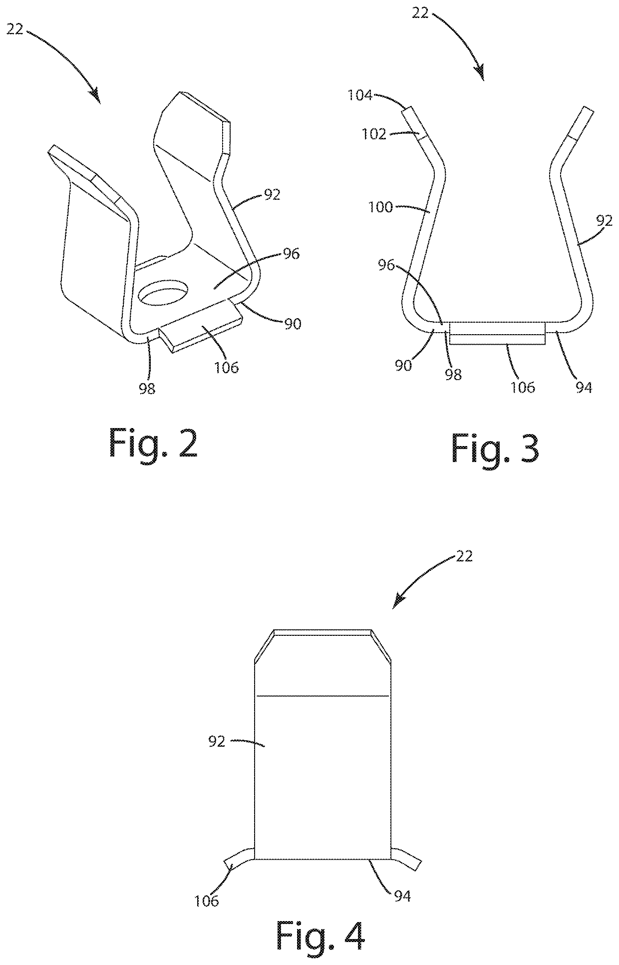 Attachment portion for an electric toothbrush replacement head