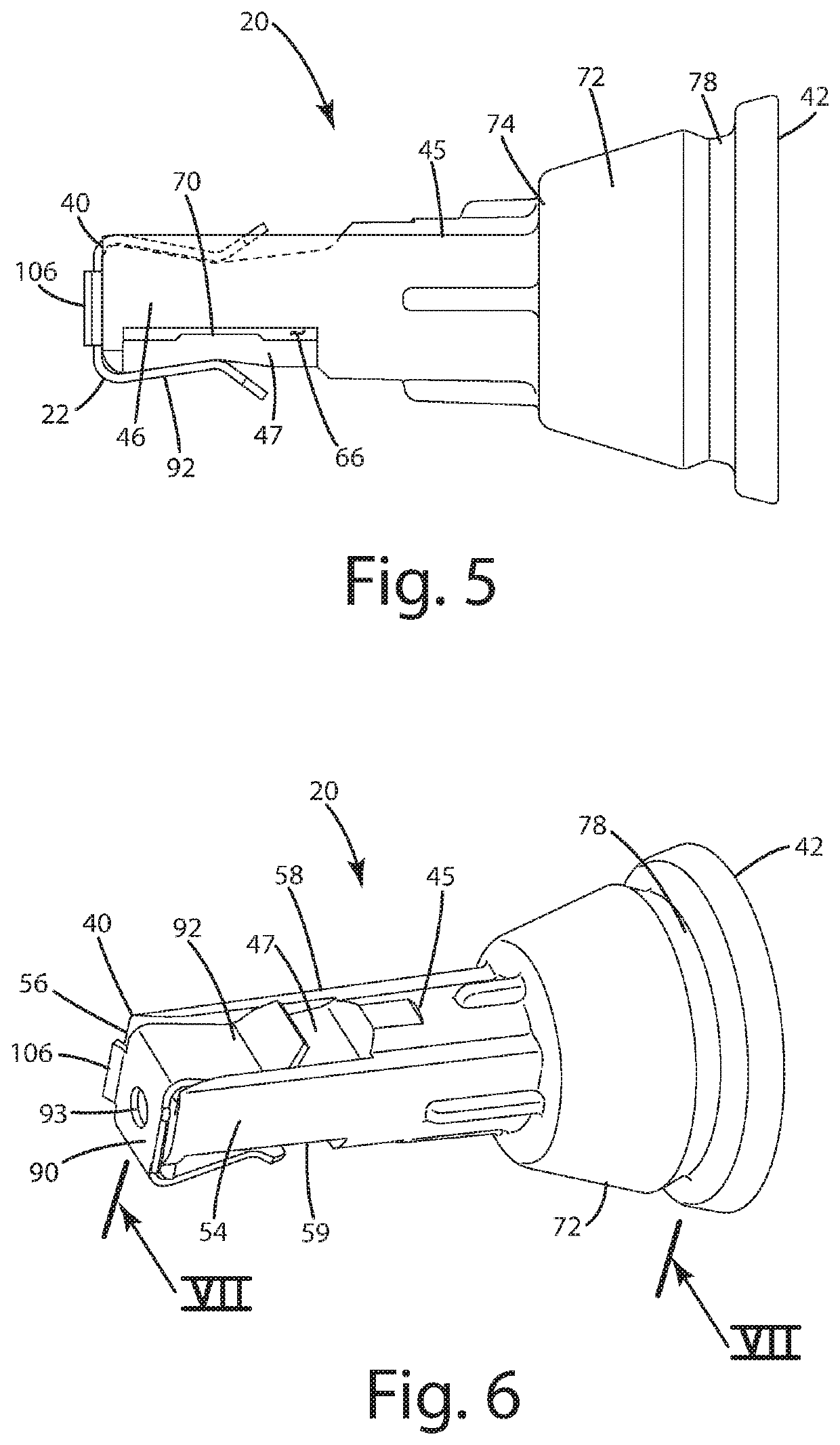 Attachment portion for an electric toothbrush replacement head