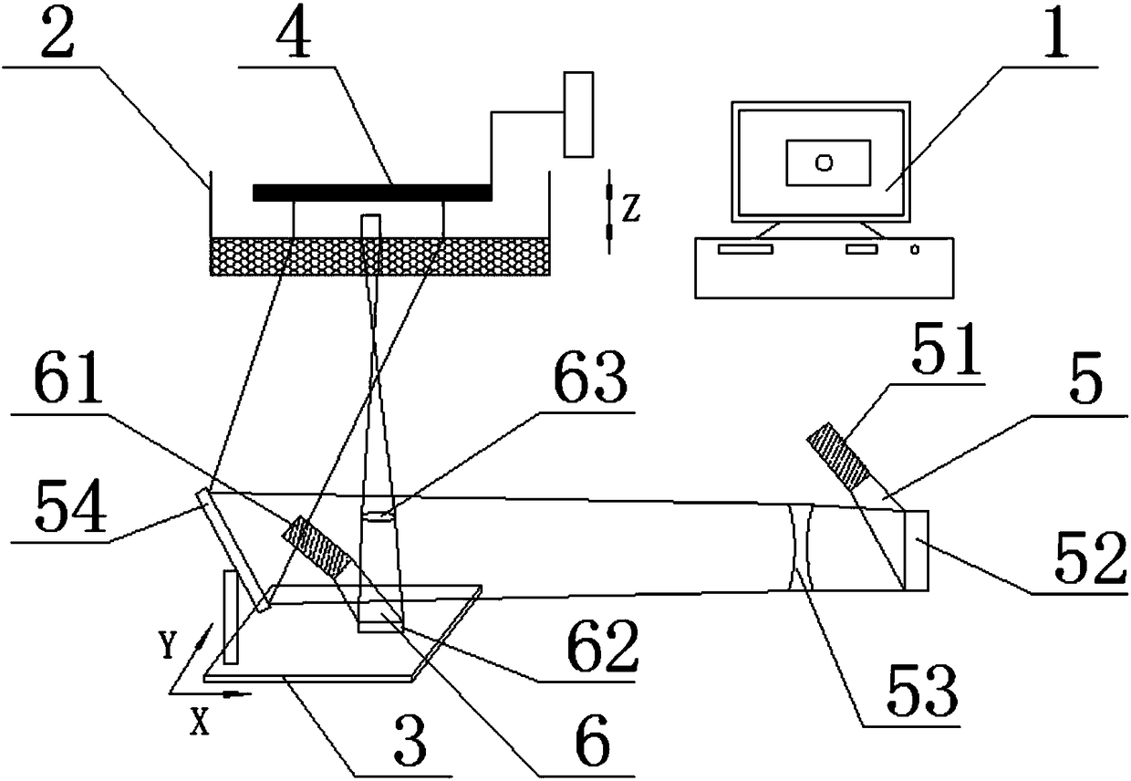 Three-dimensional printing method based on DLP (digital light processing) projection photocuring and equipment