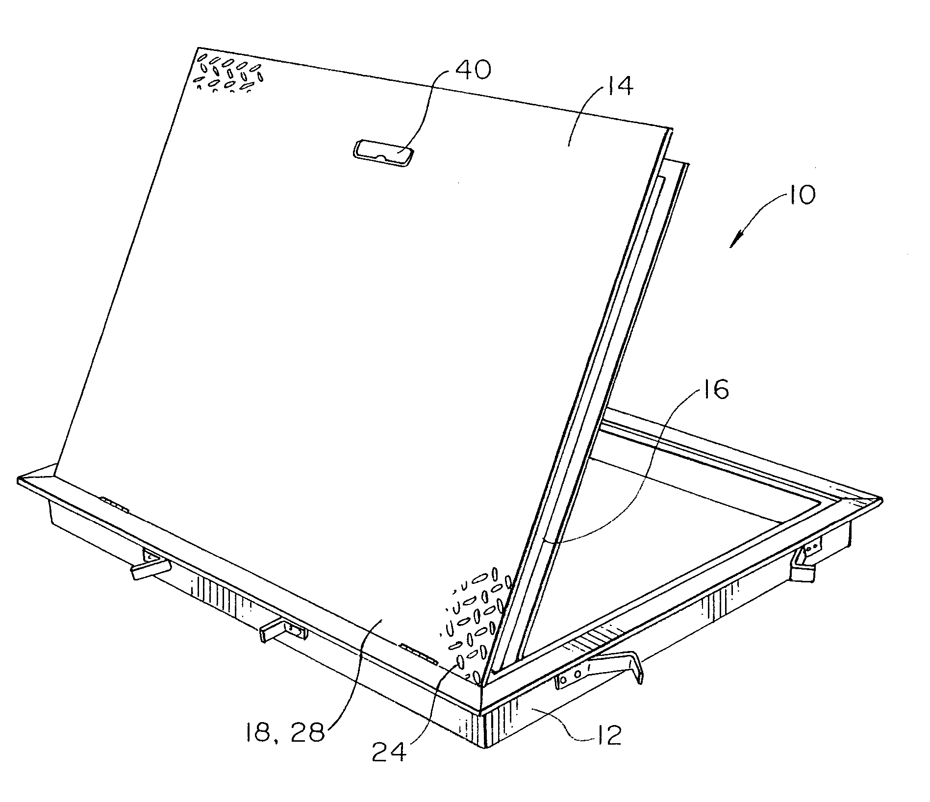 Fire-resistant door