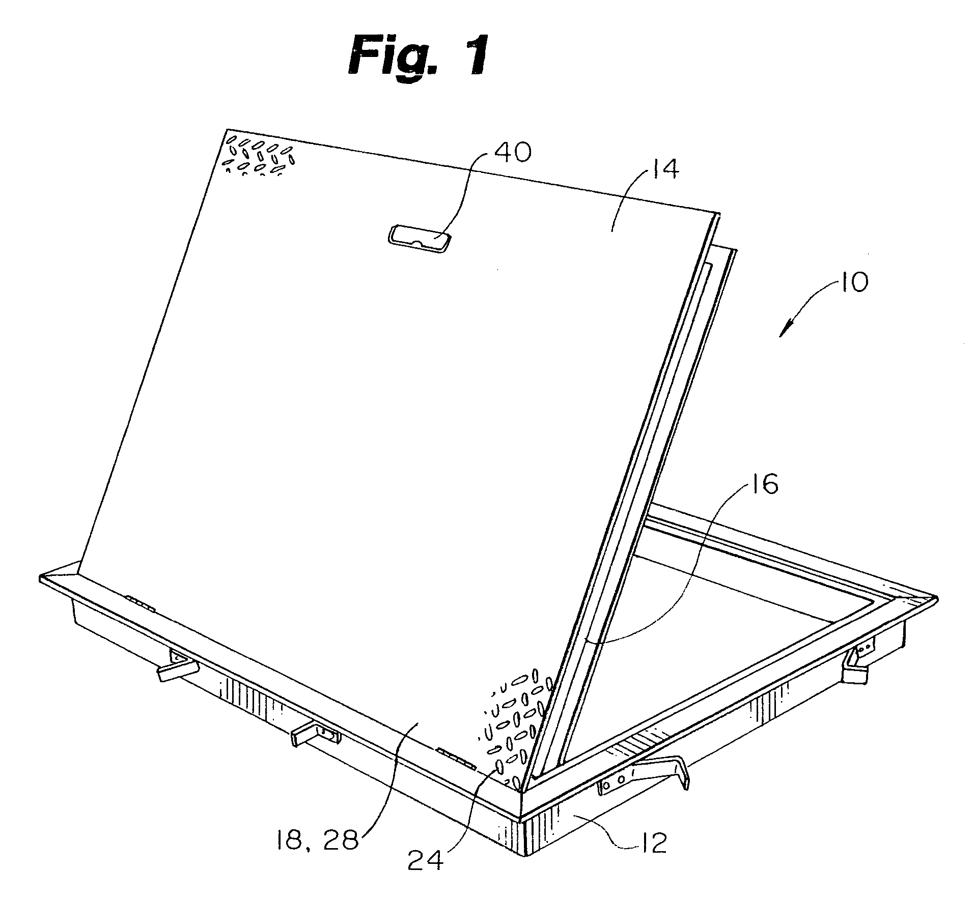 Fire-resistant door