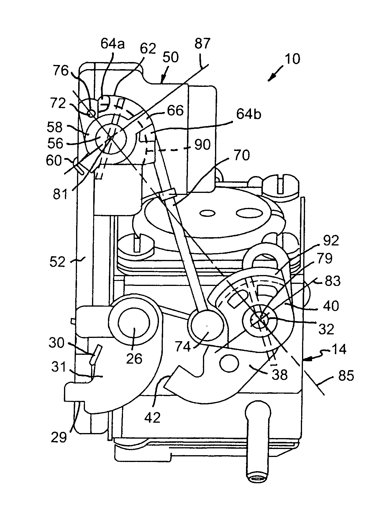 Stratified scavenging carburetor