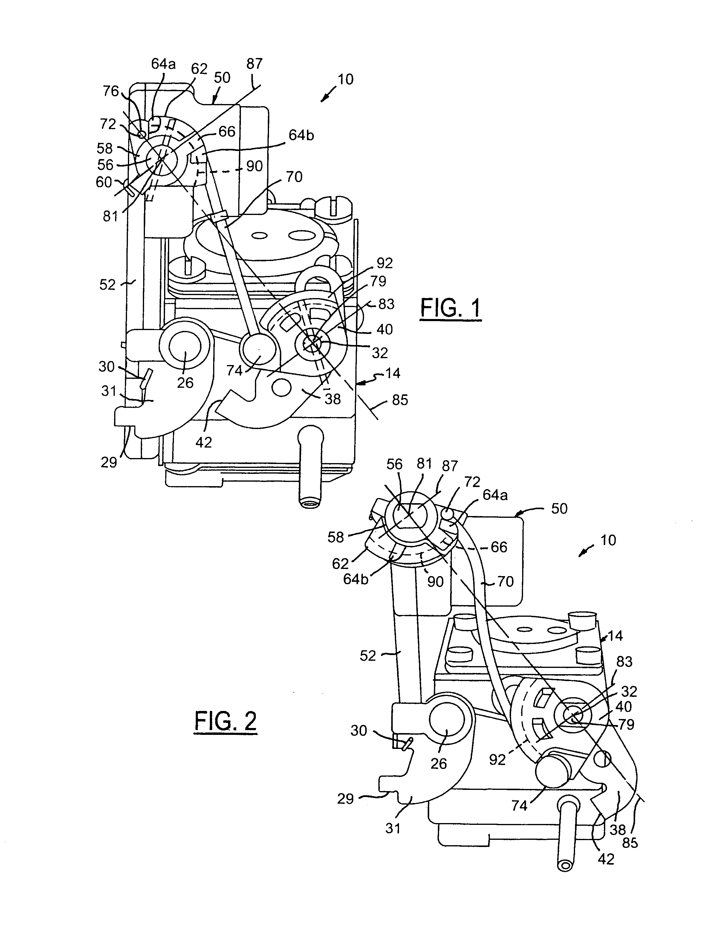 Stratified scavenging carburetor