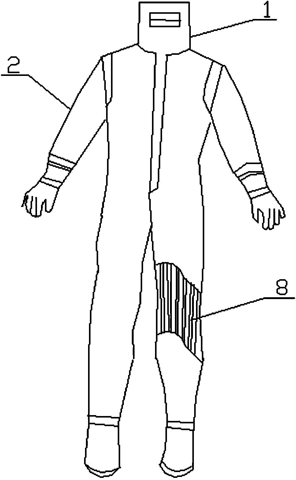 High temperature resisting fire-proof suit