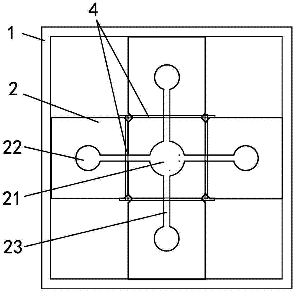 Cell multidirectional migration experiment device