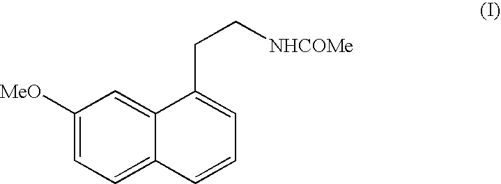 Process for the synthesis and crystalline form of agomelatine