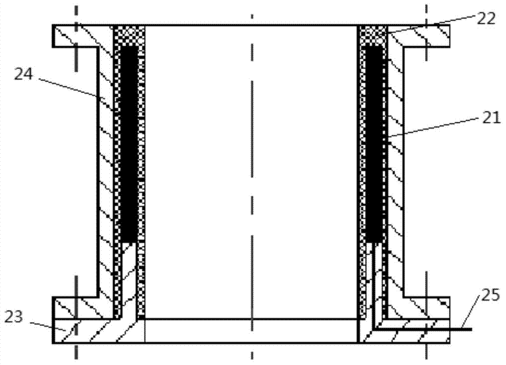 High-pressure liquid charging pipeline integrated active silencer