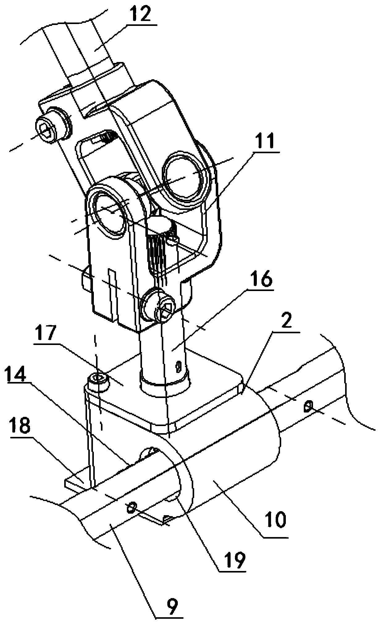 Freely switchable unmanned formula car steering mechanism