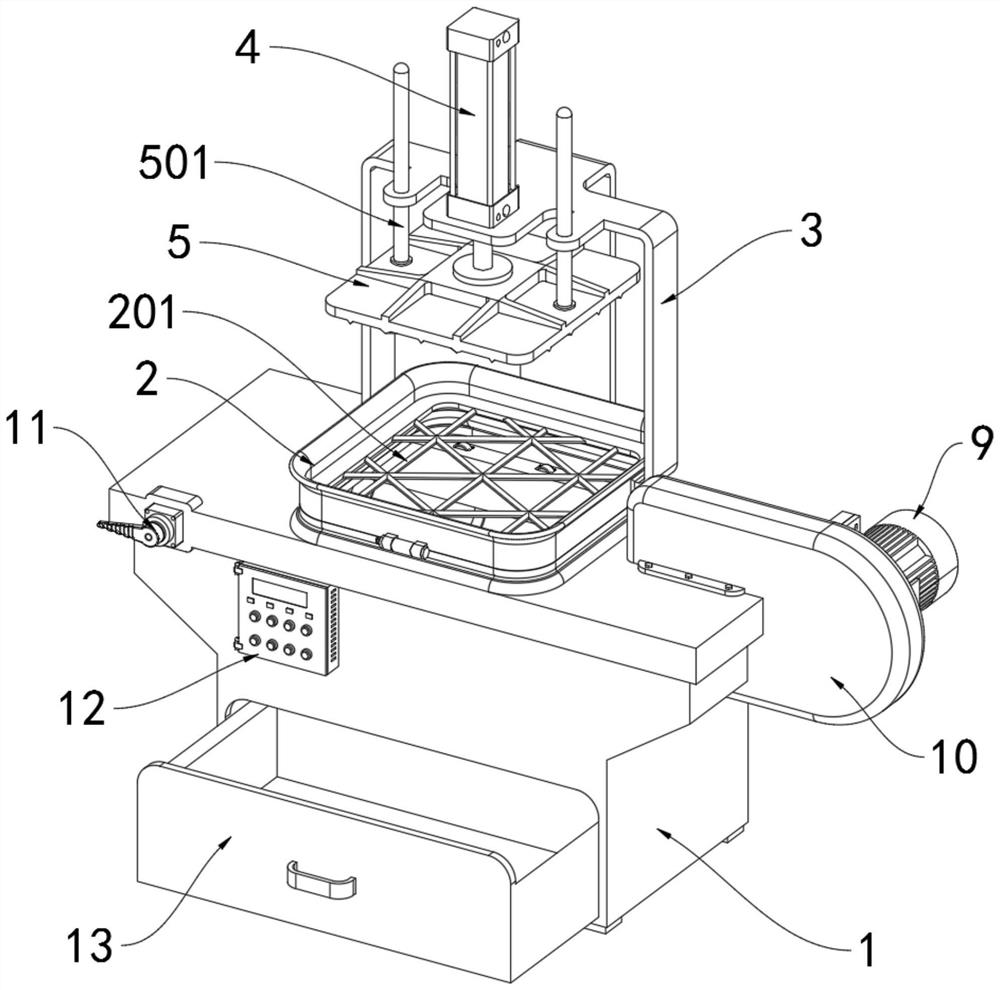 An auxiliary device for unloading foundry sand after the casting is formed