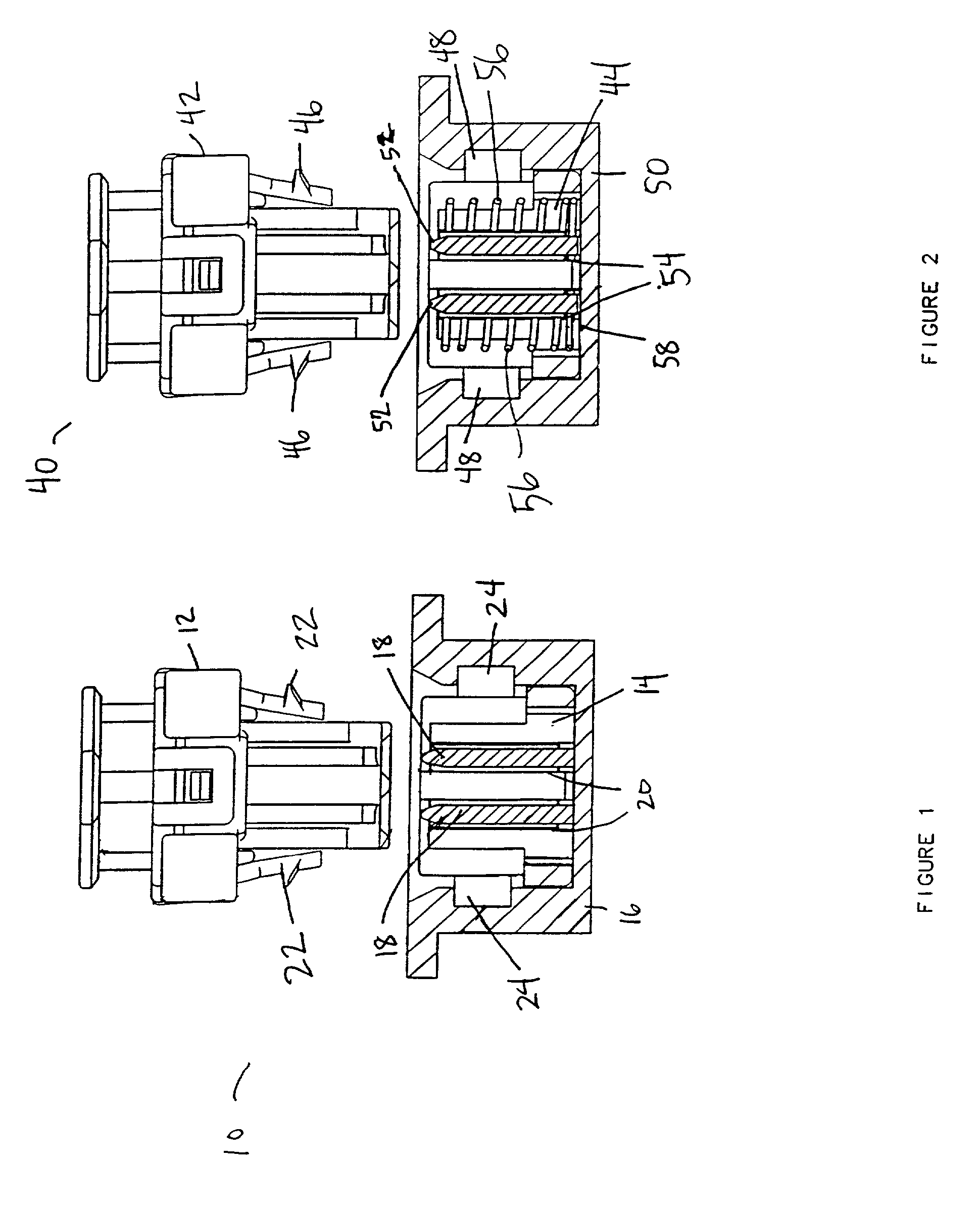 Unlock proof squib connector