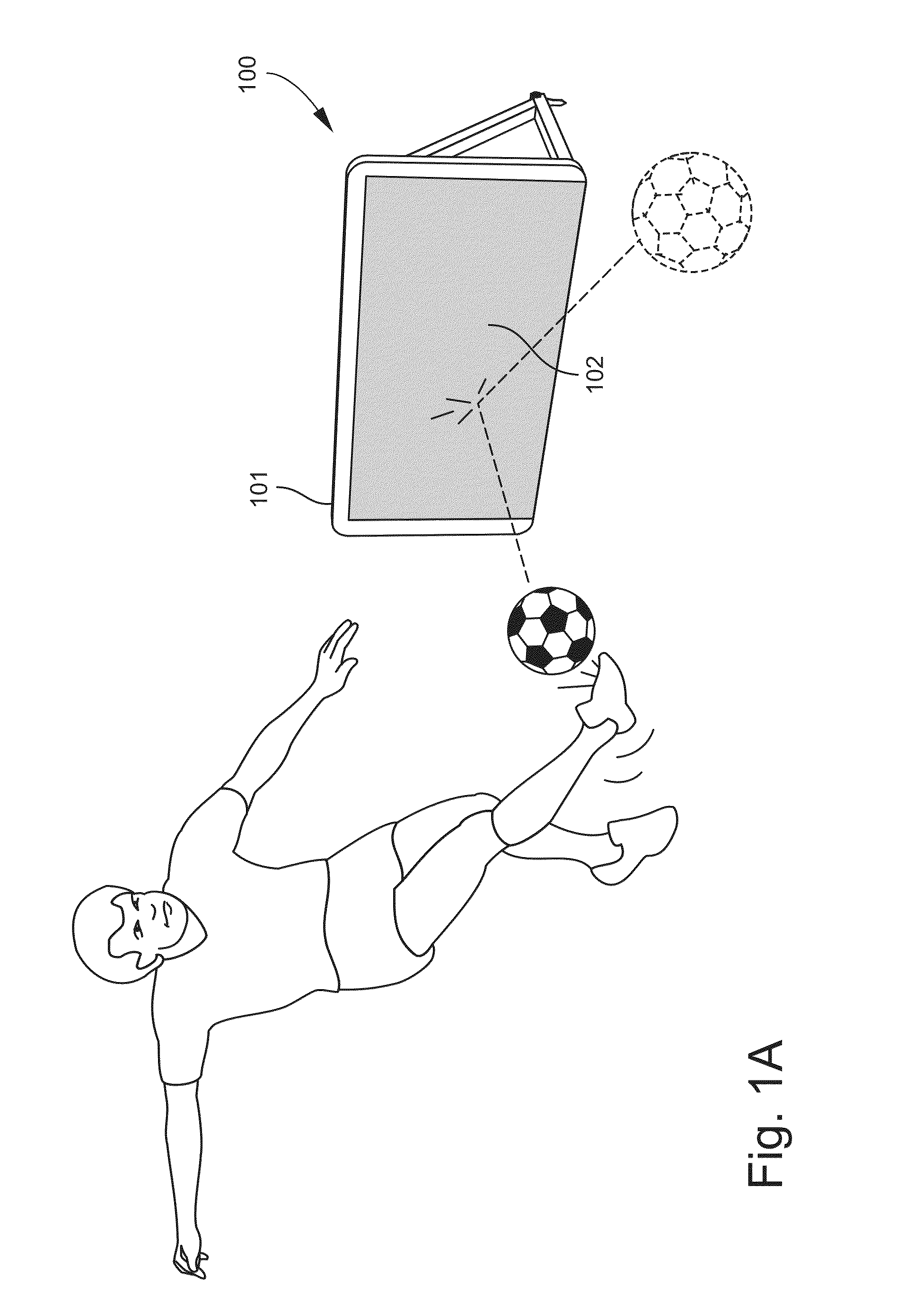 Soccer training device, method of use and system