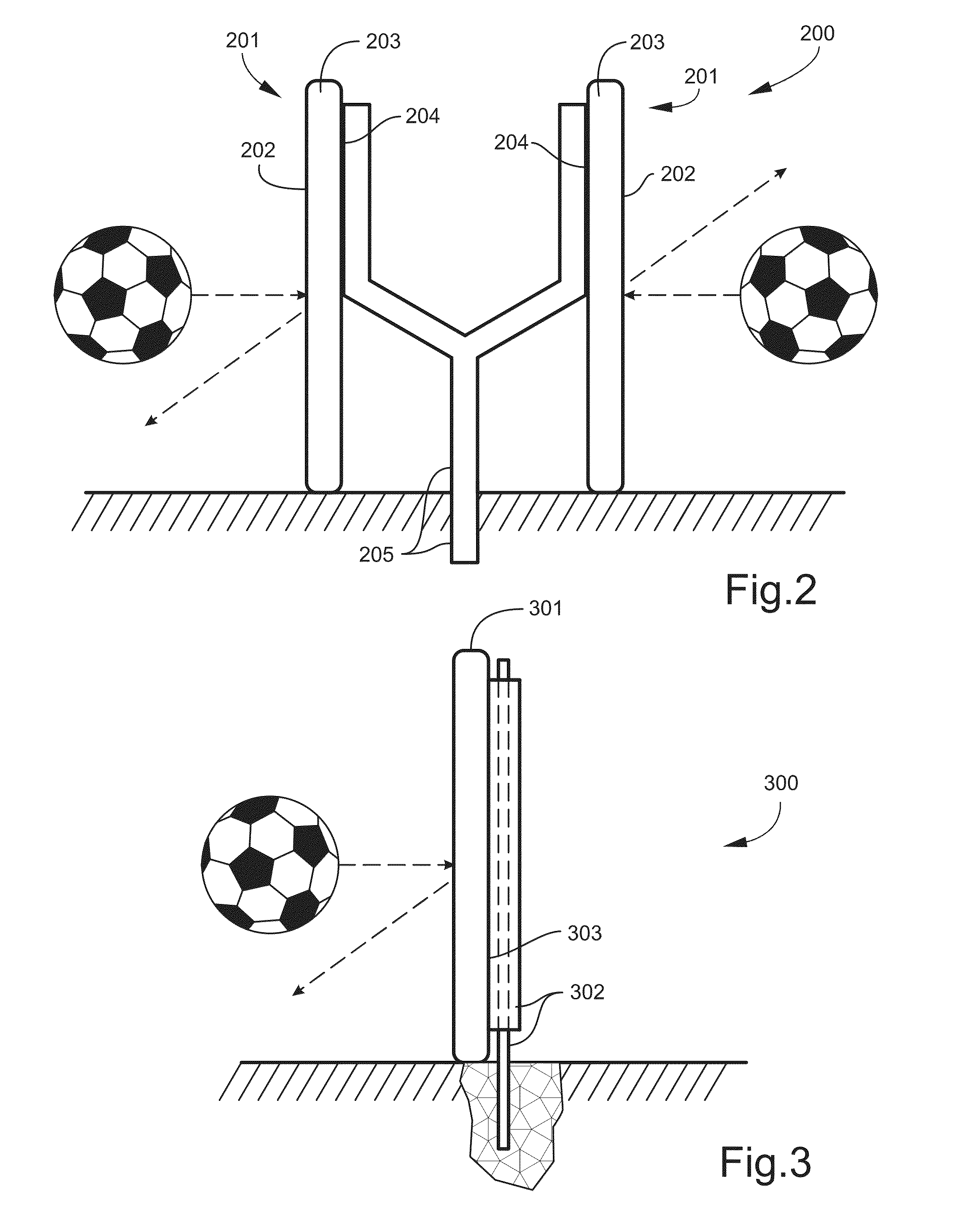 Soccer training device, method of use and system