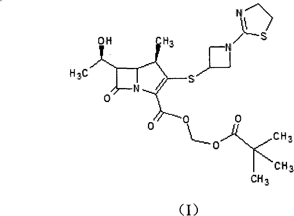 Method for purifying tebipenem by recrystallizing