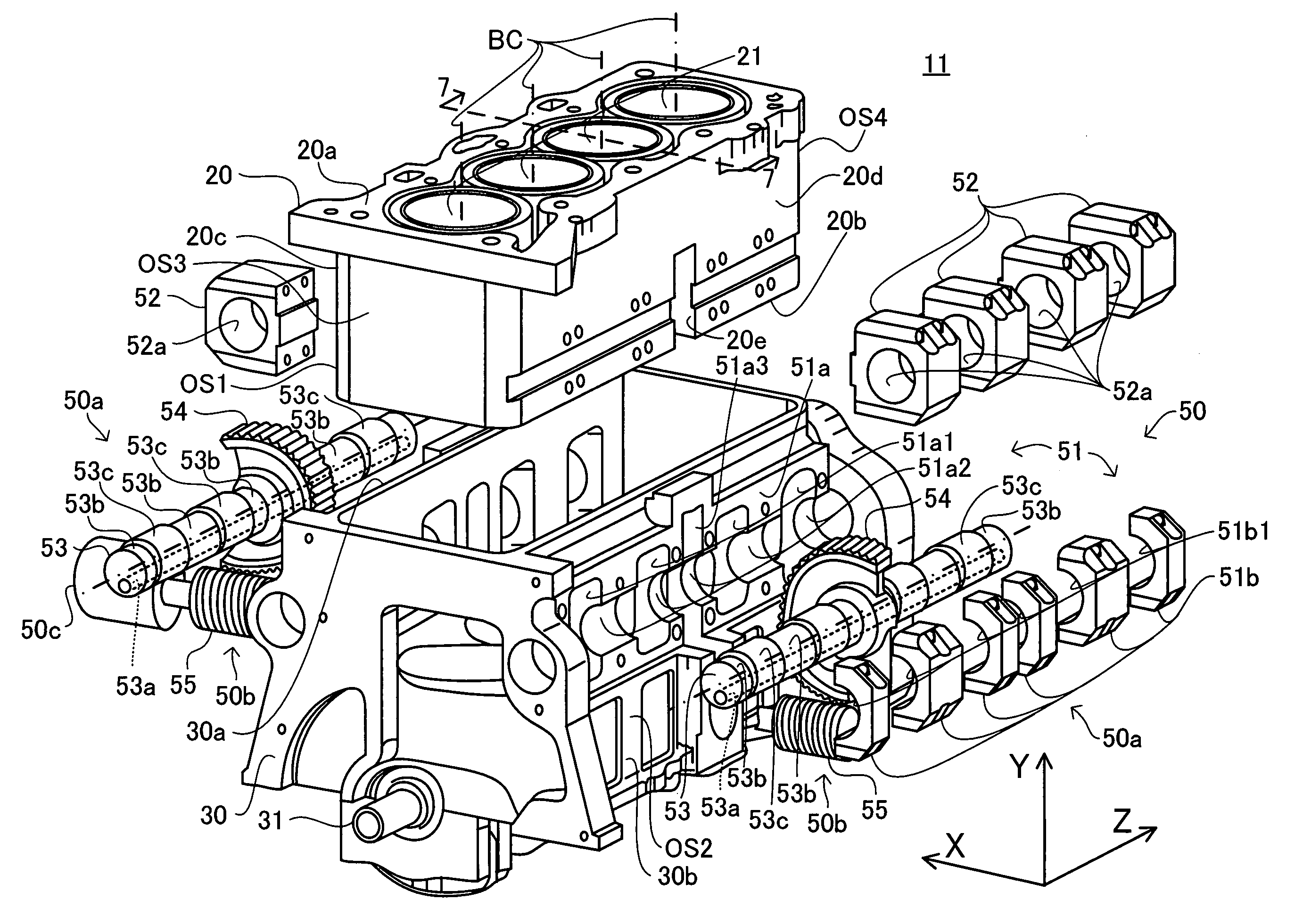 Variable compression ratio internal combustion engine