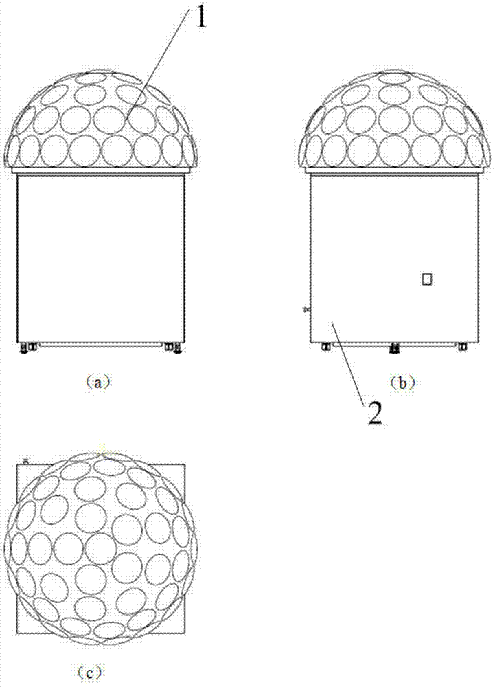 Satellite based on compound-eye camera and space-based observation system thereof