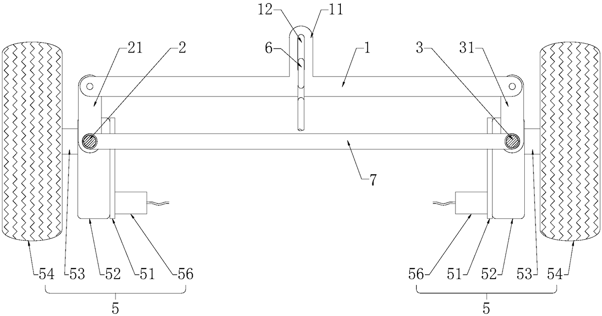 Steering mechanism of four-wheel-drive electric baby carriage for children