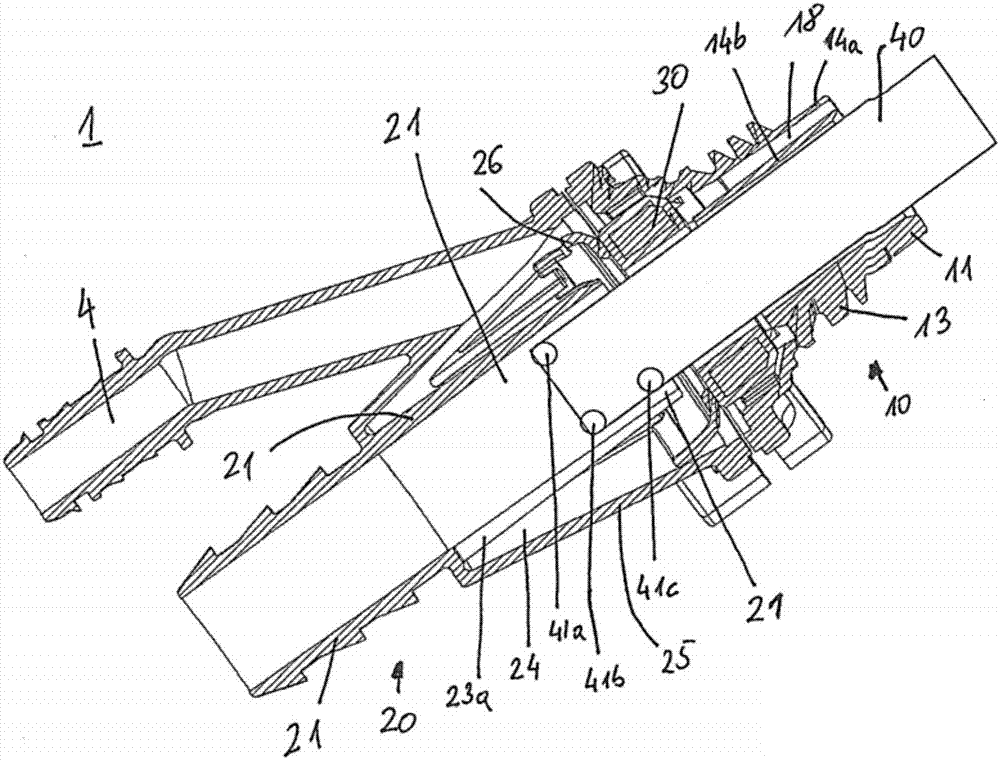 Filling device for motor vehicle operating fluid container