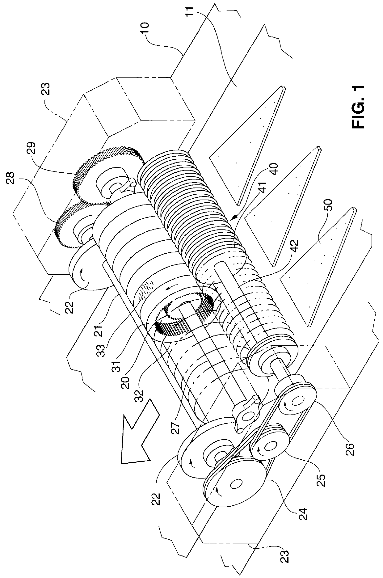 Apparatus for rolling up a sheet of dough