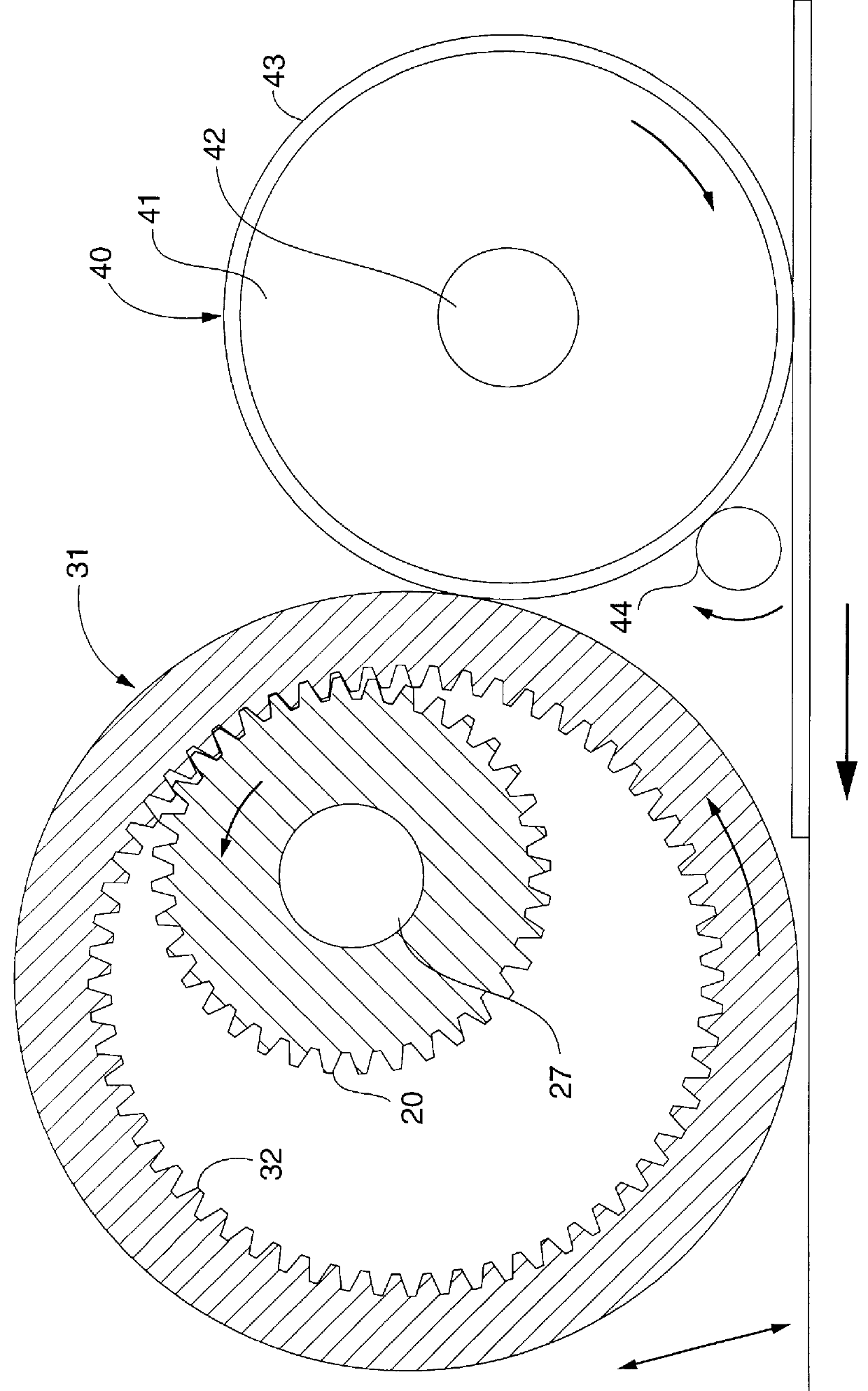 Apparatus for rolling up a sheet of dough