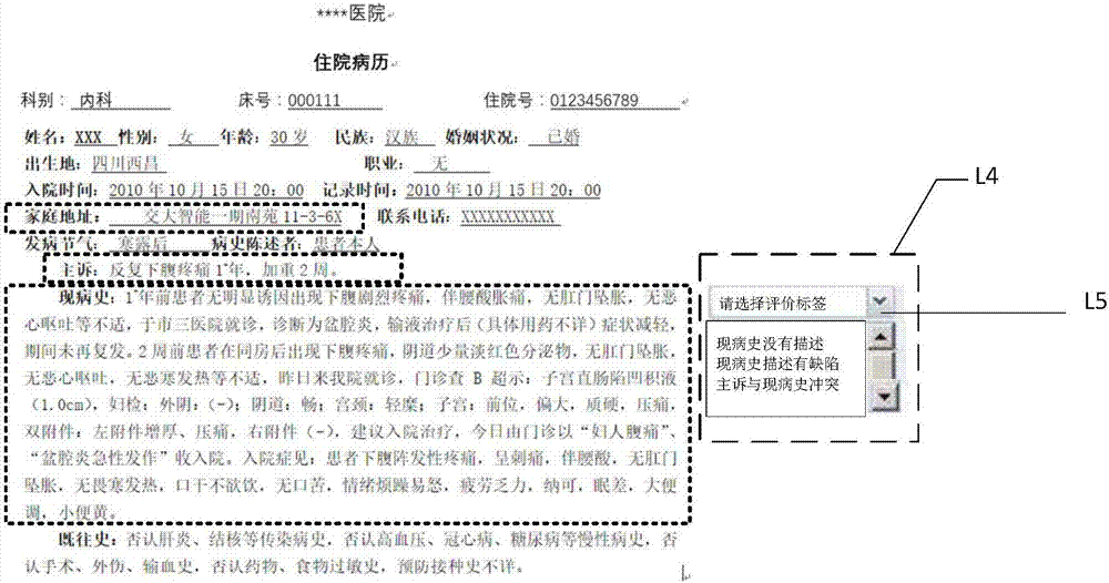 Evaluation system of electronic medical record