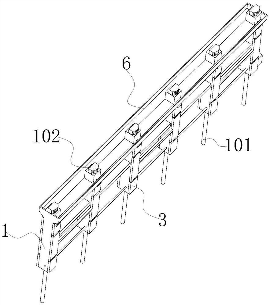 Water-accumulating green belt guardrail for a smart city