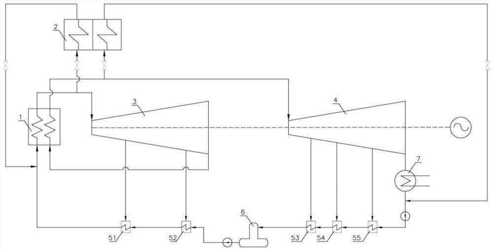 Steam turbine-boiler decoupling system and method for improving peak regulation capacity of pure condensing thermal power generating unit