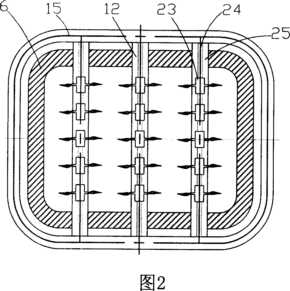 Gas heating type industrial vertical kiln with central burner