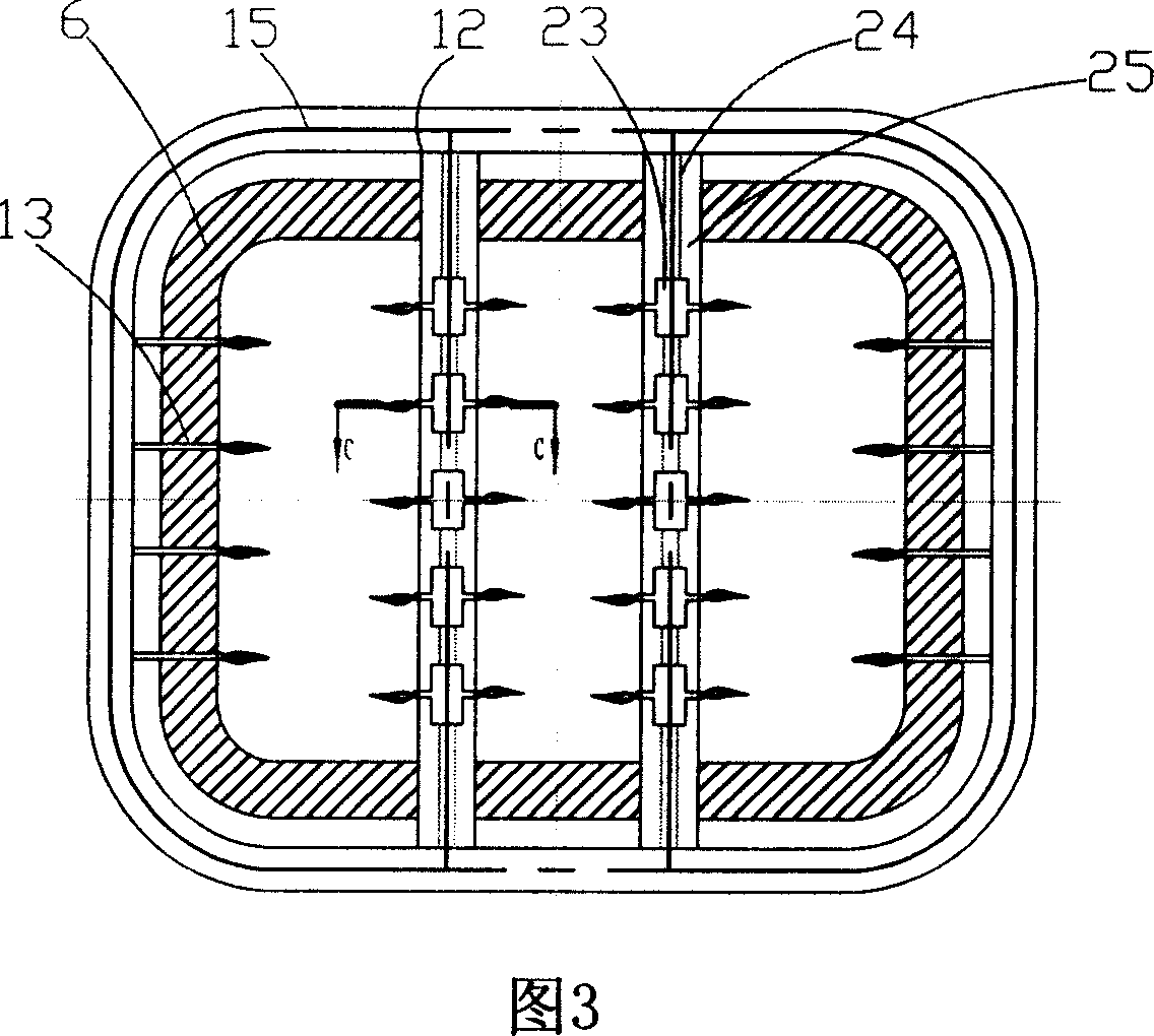 Gas heating type industrial vertical kiln with central burner