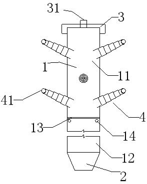 A kind of steel pipe pile with oblique outrigger and its construction method