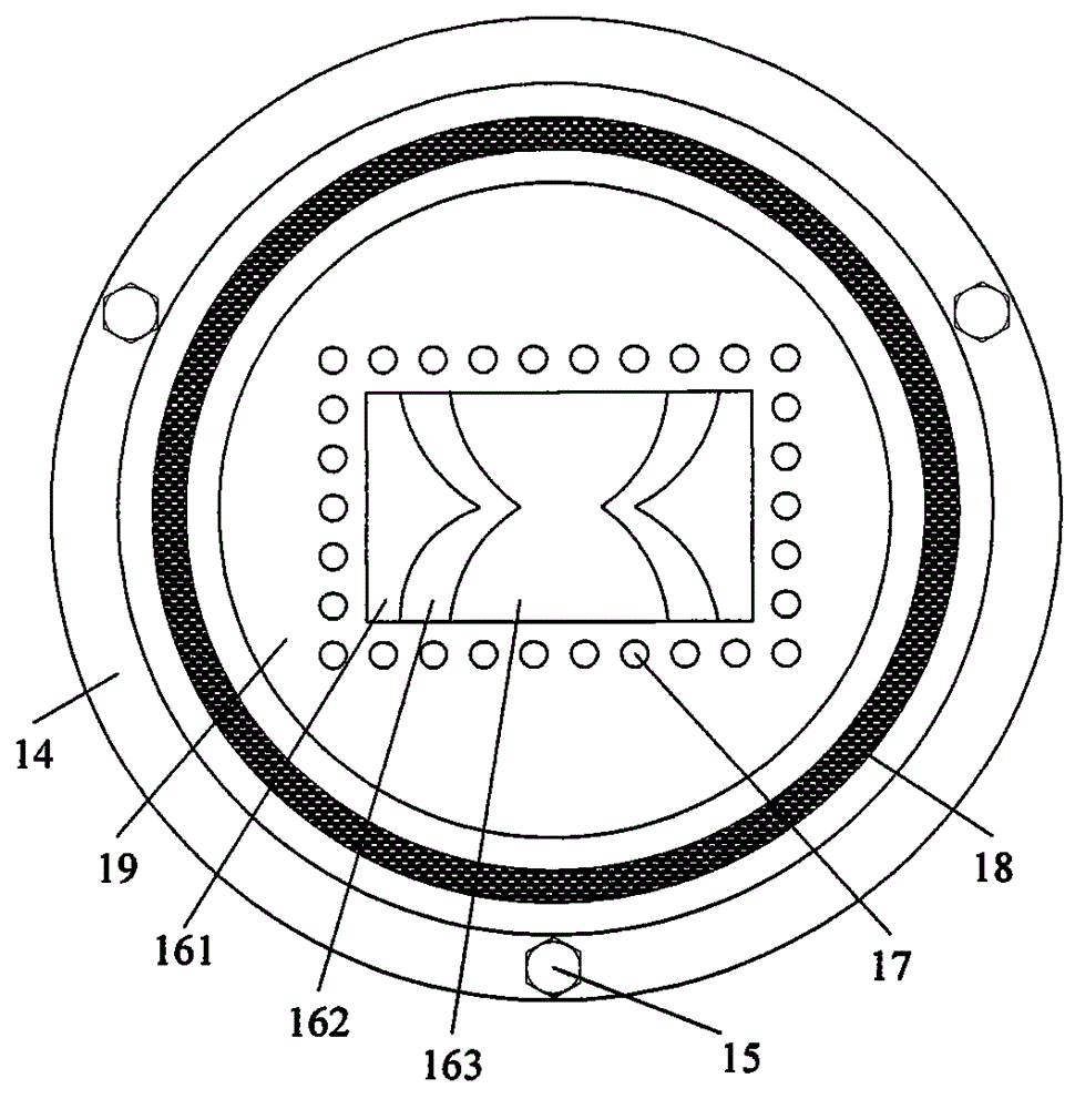 Electrochemical testing device of welding connector in thin liquid membrane and operation method of electrochemical testing device