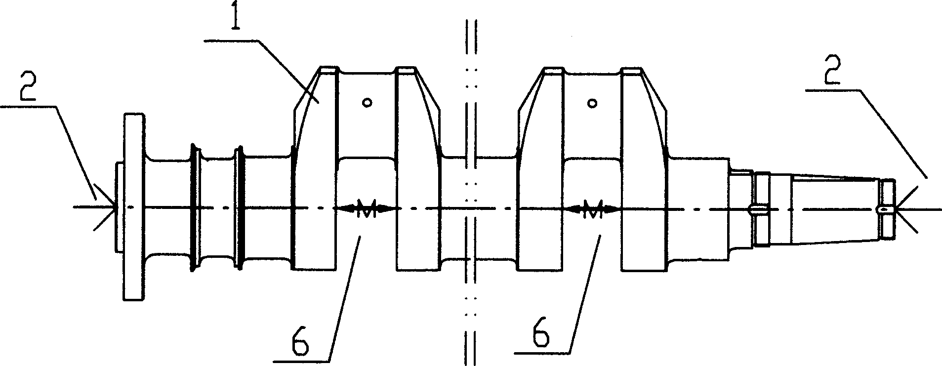 Method for grinding crankshaft of diesel engine accurately