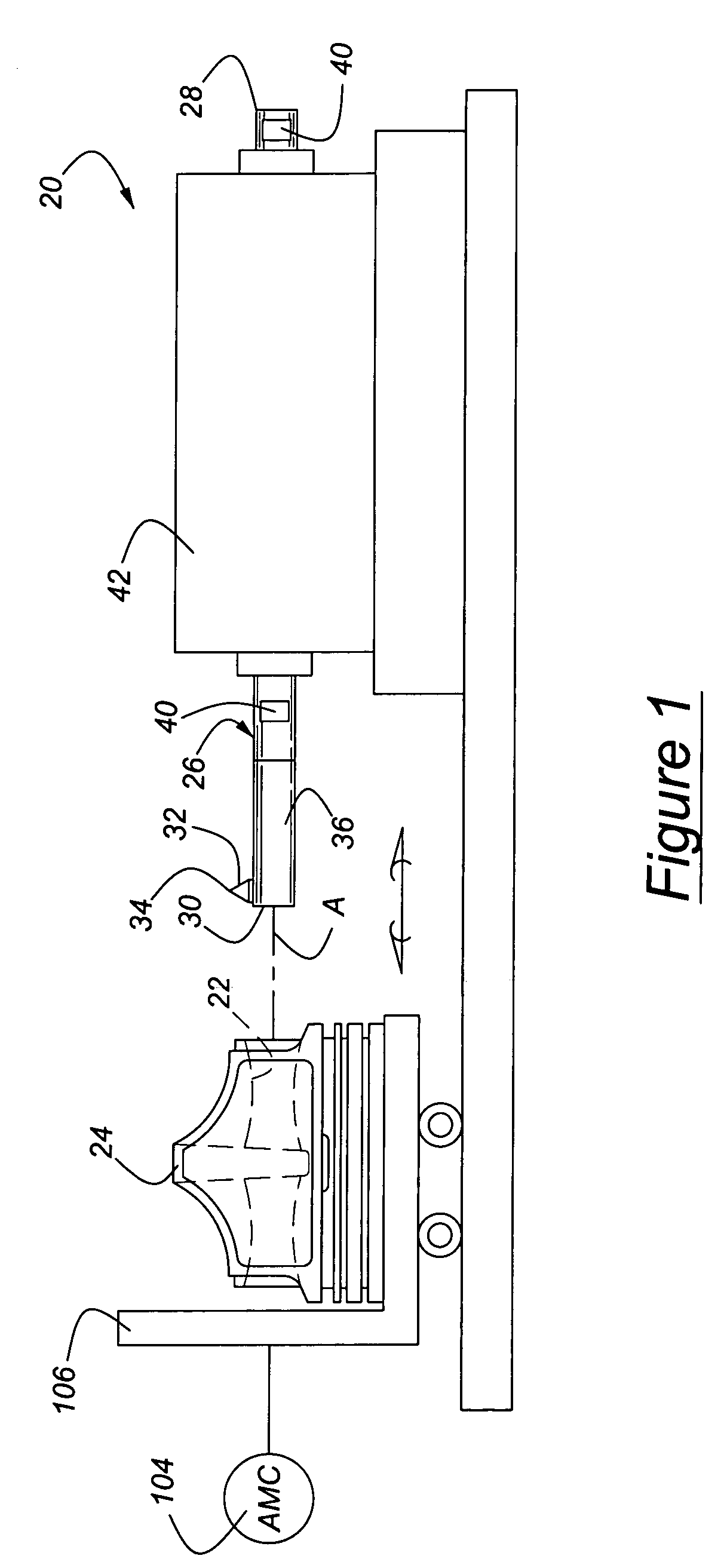 Magnetically levitated high-speed spindle for shaping irregular surfaces