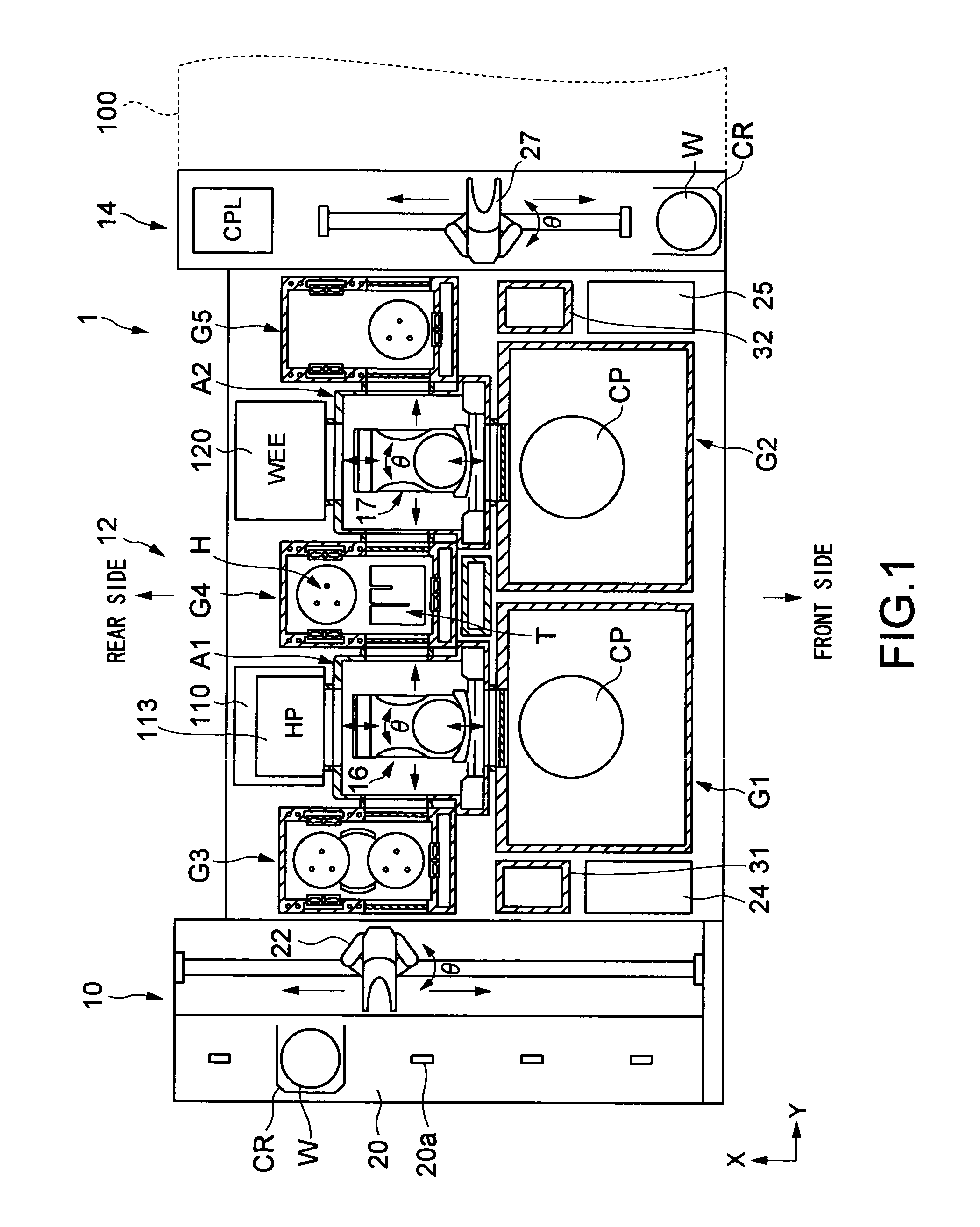 Substrate processing device, substrate processing method, and developing device