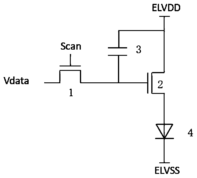 Self-luminous display device and pixel internal and external compensation compatible circuit