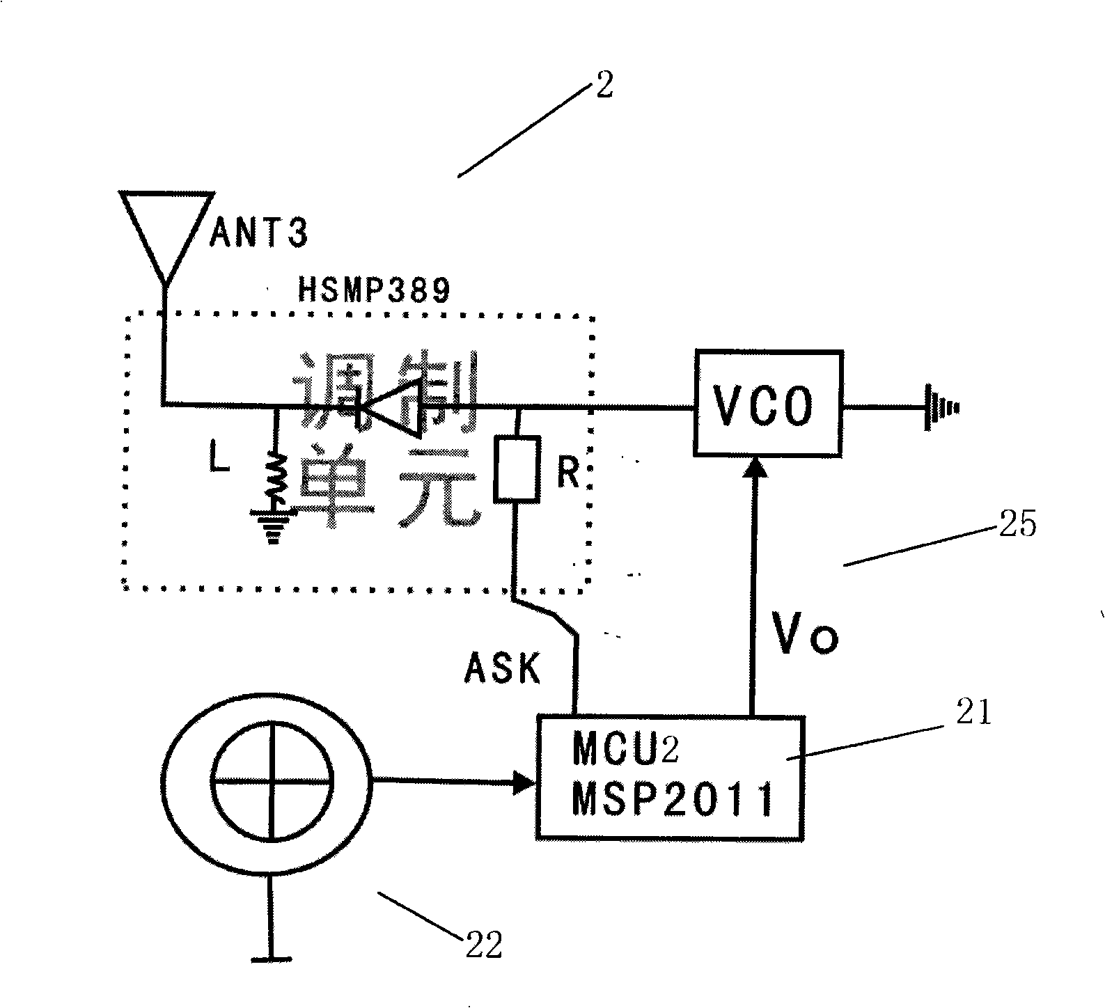 UHF active-mode active electronic label communication system