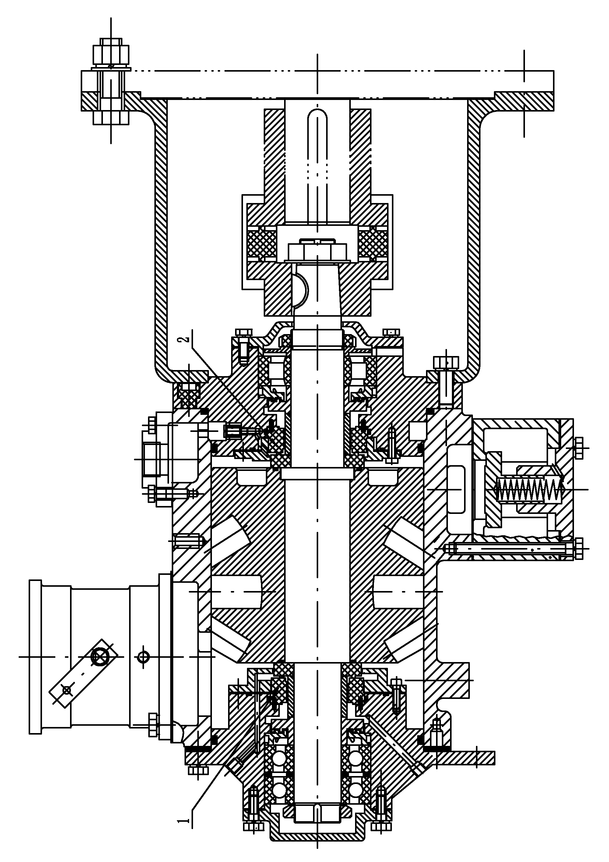 Water-lubricating single screw compressor