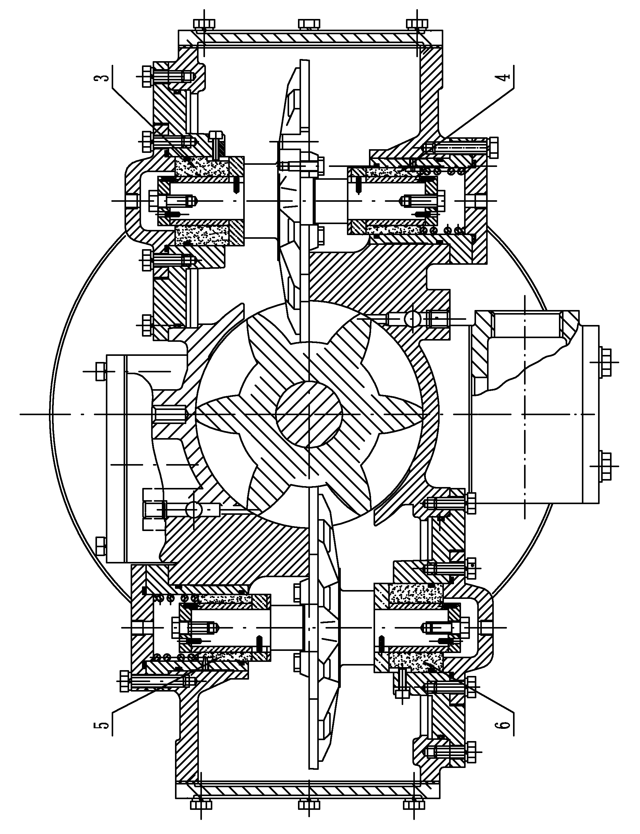 Water-lubricating single screw compressor