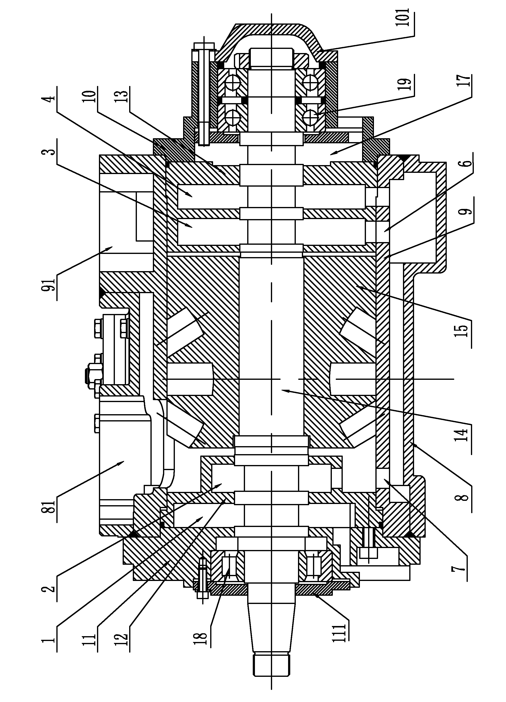 Water-lubricating single screw compressor