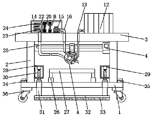 Welding machine with welding smoke treatment function