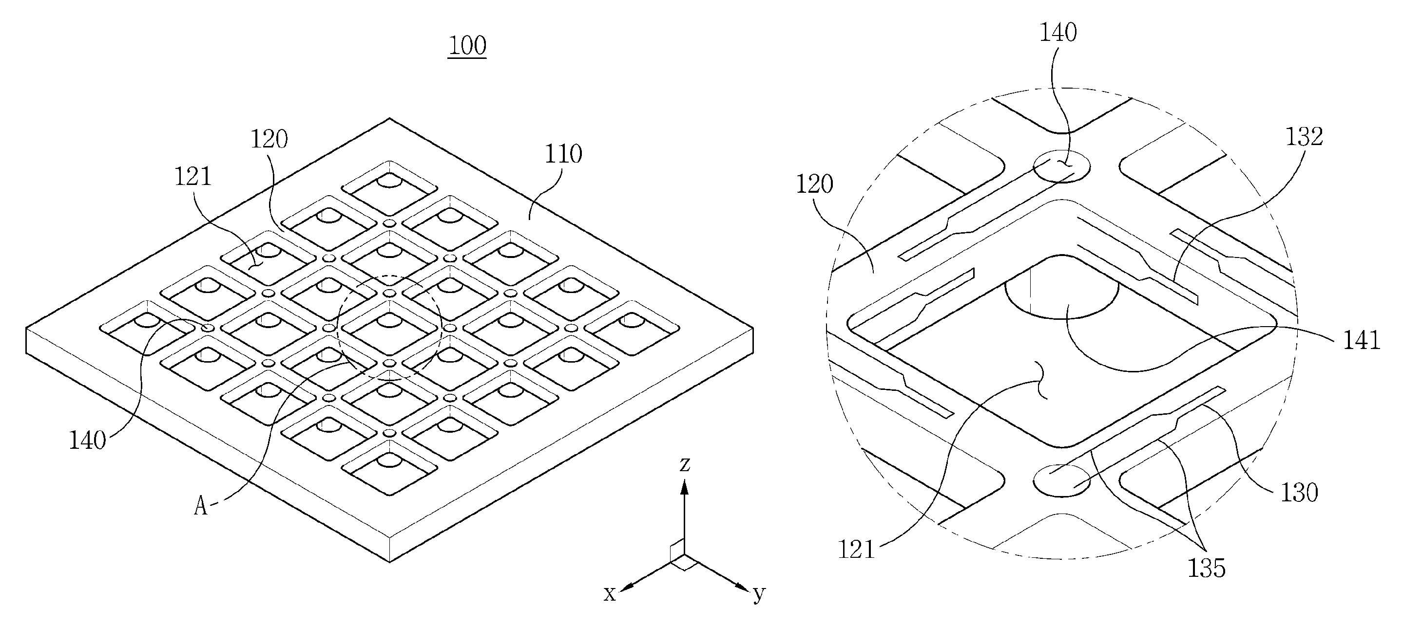 Deformation measurement sensor for measuring pressure and shearing force and structure therefor