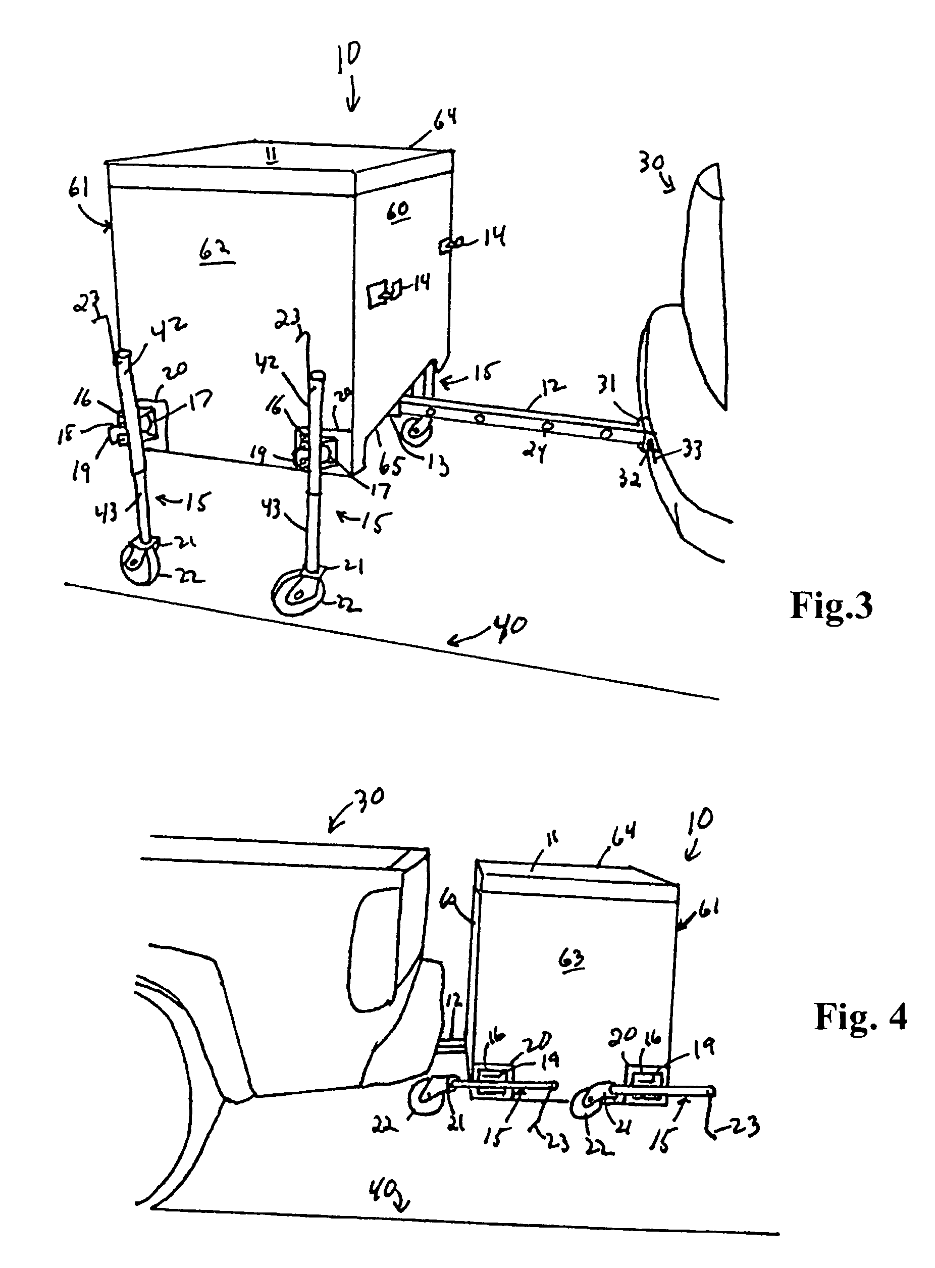 Portable hitch mounted cargo carrier