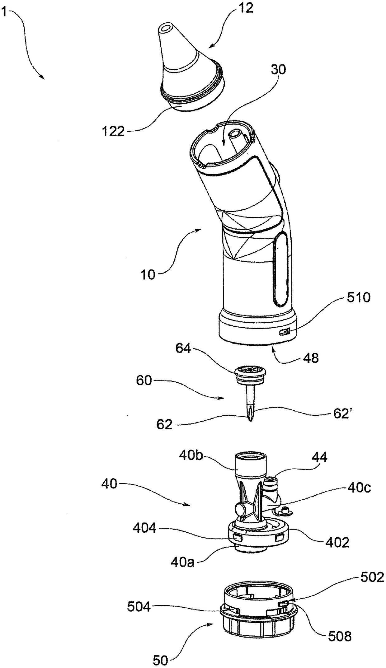 Accessory for nasal aspirator, nasal aspirator and kit thereof