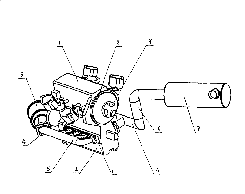 Motorboat power engine modified by using K14B engine and modification method