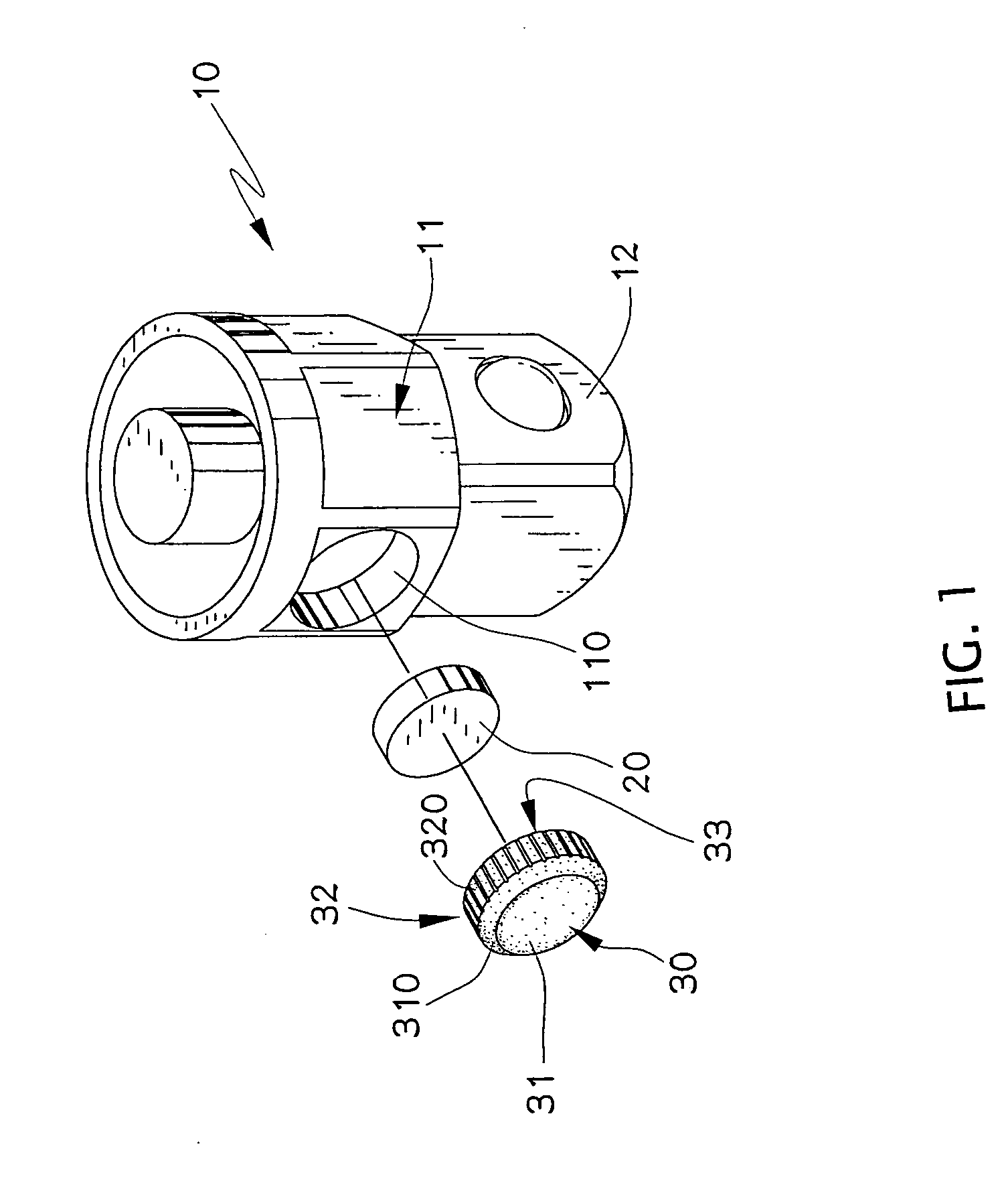 Adapter engaging structure