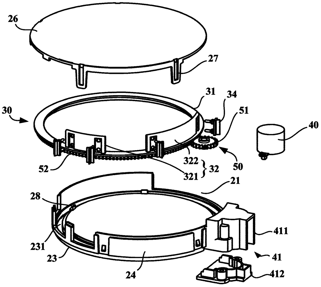 Branch air supply device and refrigerator with the branch air supply device