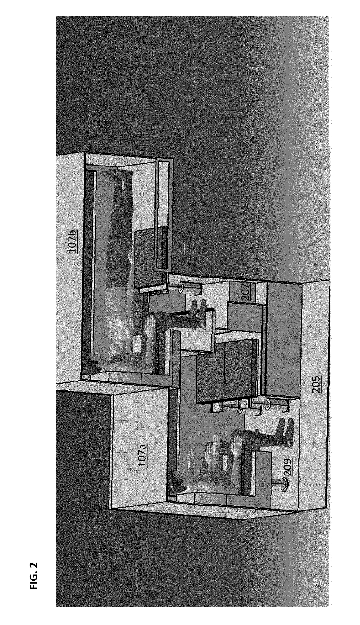 Passenger compartment for commercial passenger transportation vehicles