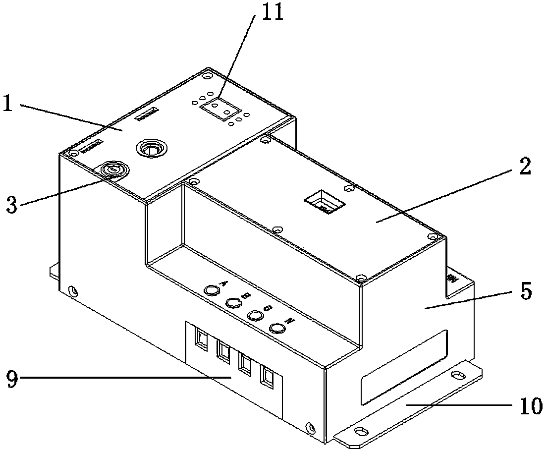 Automatic change-over switch for two power sources