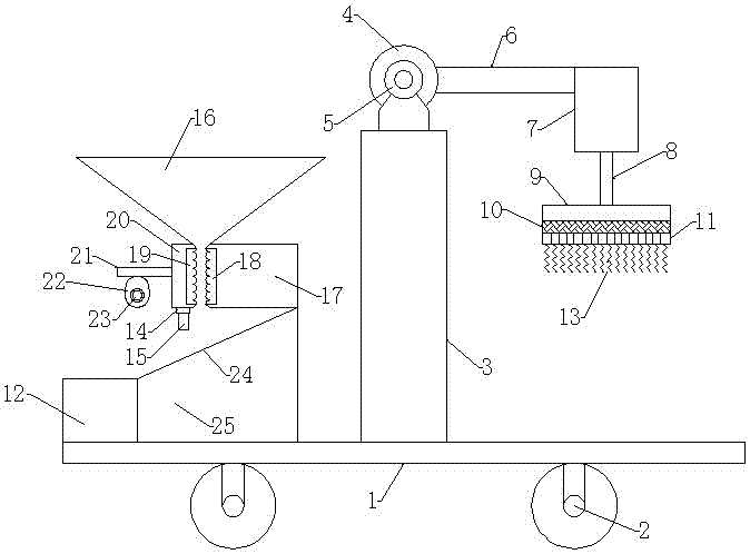 Eucommia leaf automatic collection and gum extraction device