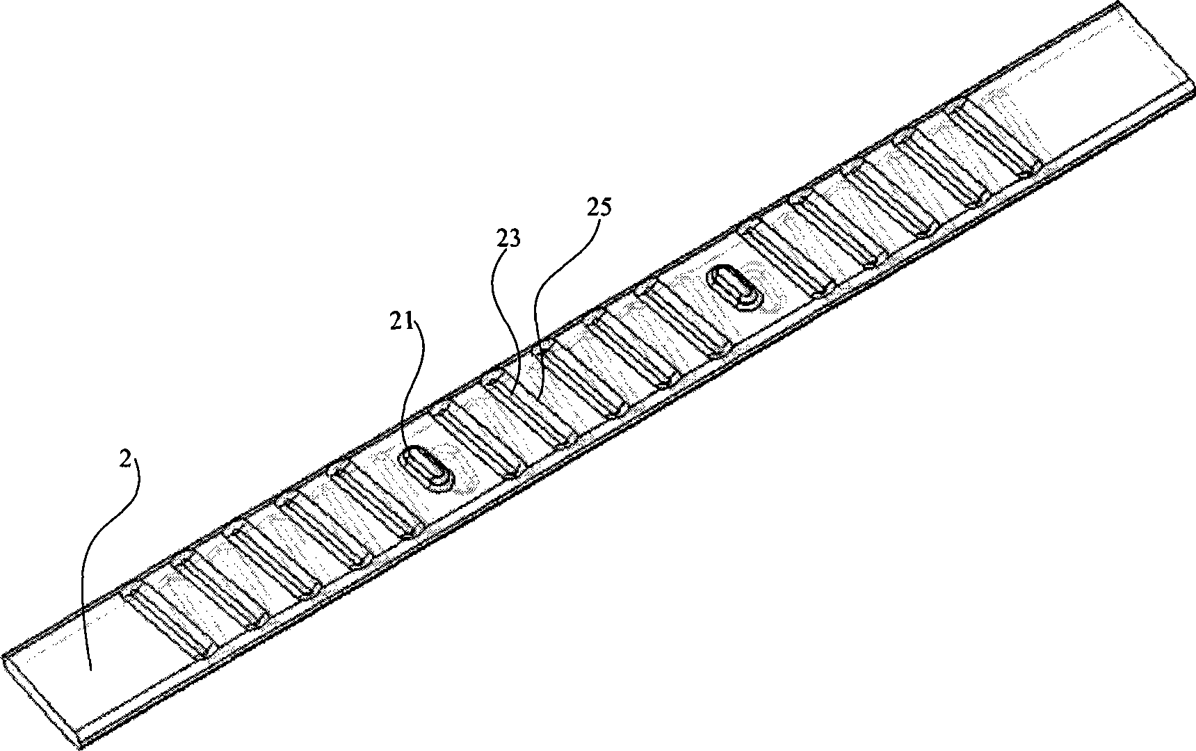 Flat-shaped groove heat exchange tube and heat exchanger using the same