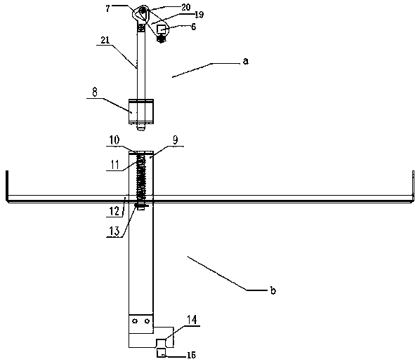 Mechanical interlocking mechanism between upper and lower drawers of low-voltage drawer cabinet